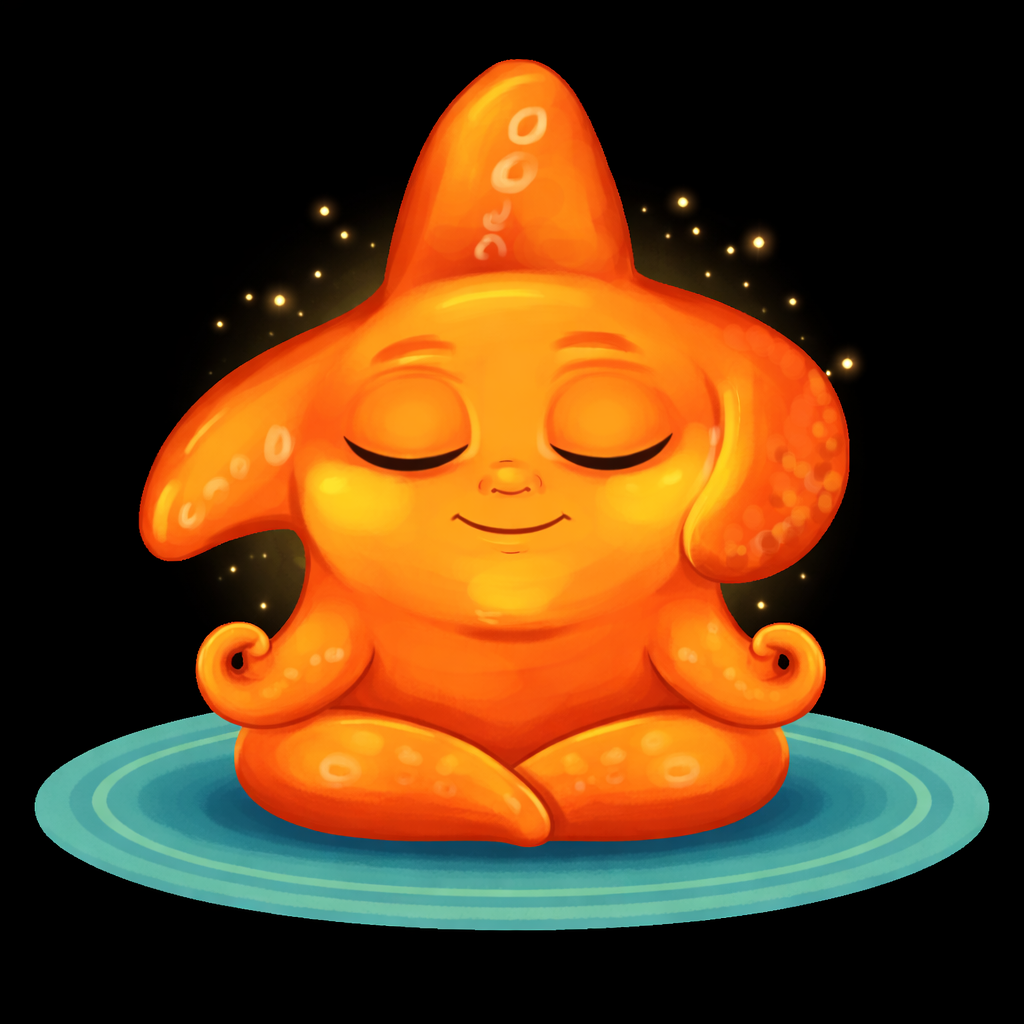Milo meditating